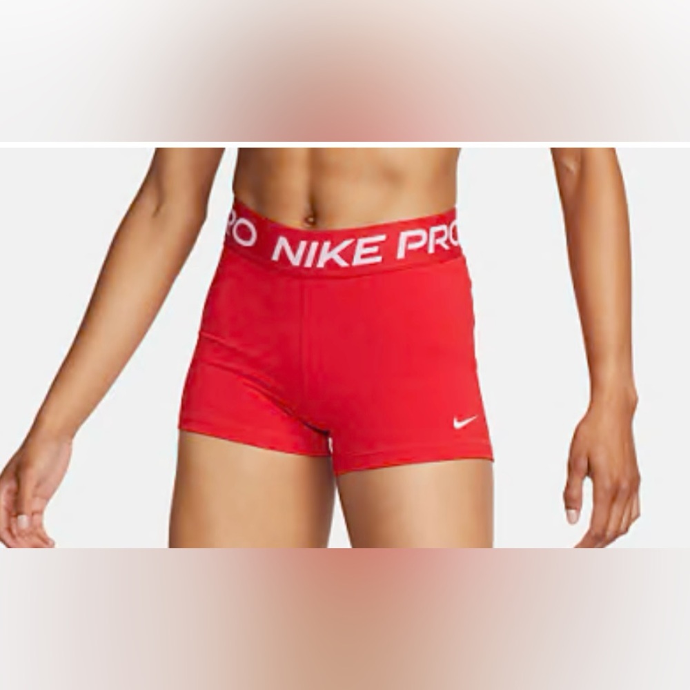 Red Nike Pro Spandex